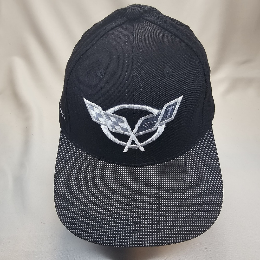 Corvette C5 Black Hat Cap Small 20" Circumference Embroidered Logo Chevrolet
